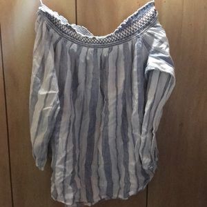 Abercrombie and fitch off the shoulder long sleeve
